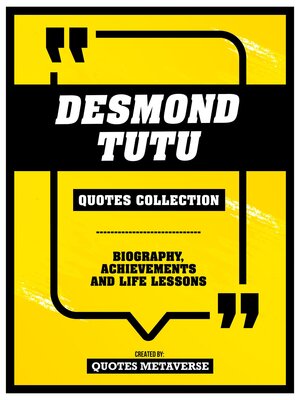 cover image of Desmond Tutu--Quotes Collection